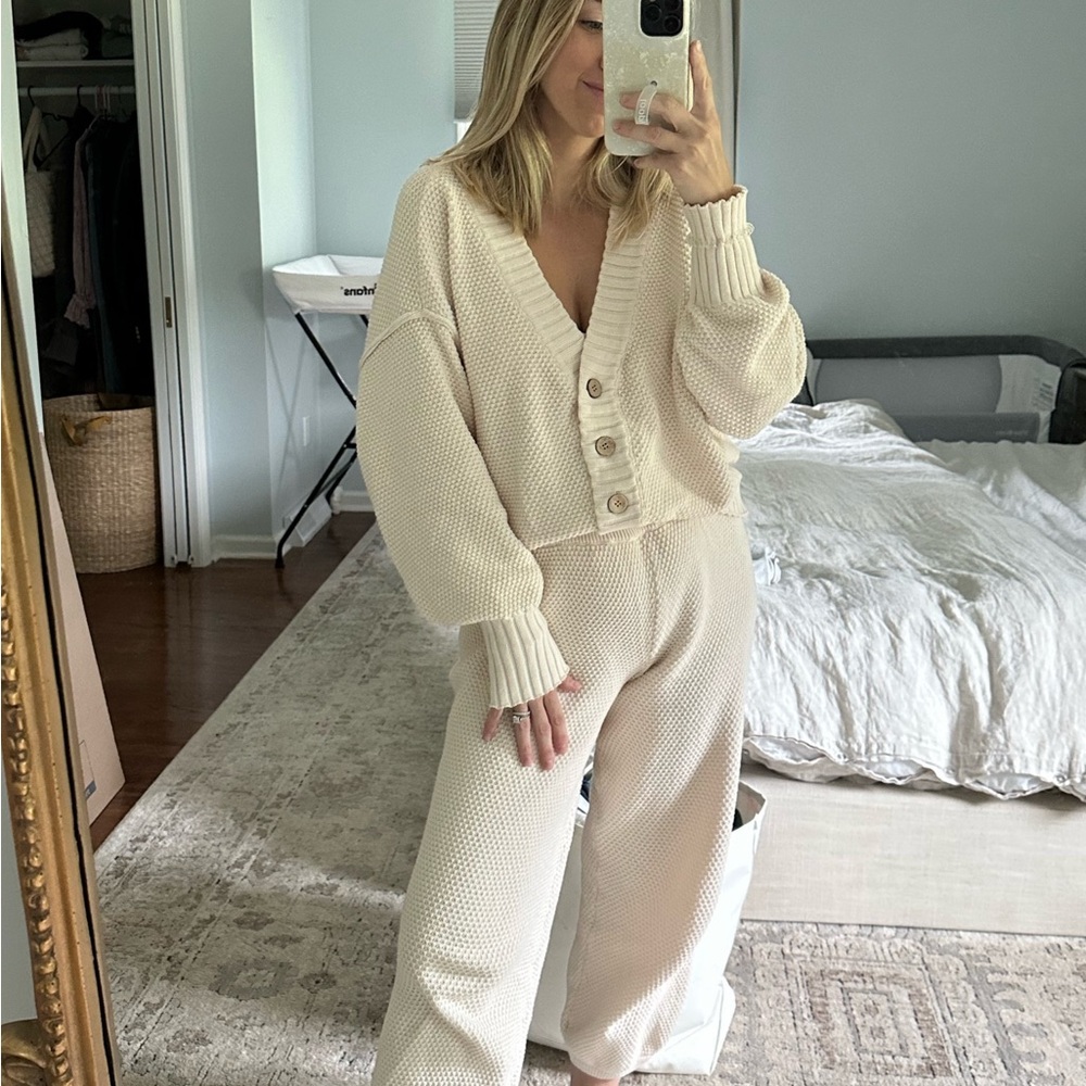 Free People Hailee Cardigan and Pants Set